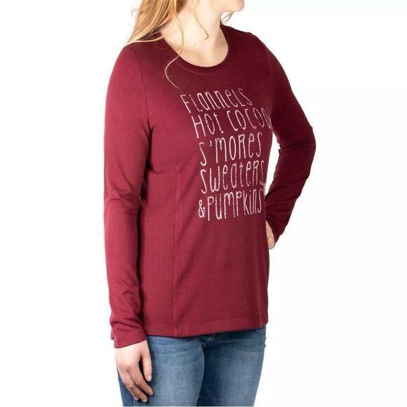 Modern Canvas Tops - Fall Graphic Long Sleeve Top |
Flannels Hot Cocoa S'mores Sweaters & Pumpkins